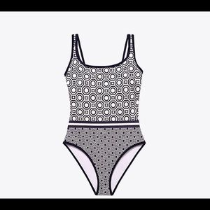 Tory Burch Geo Tank Bathing Suit
